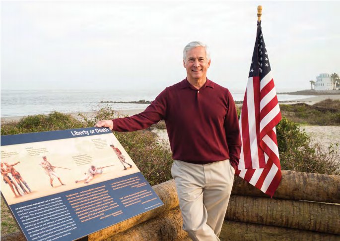 Doug Macintyre retired business executive and student of the American Revolution.