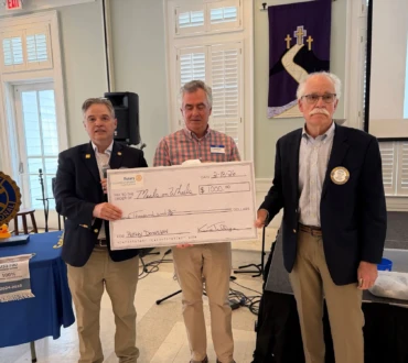 A charitable donation made to Meals On Wheels (George Roberts).