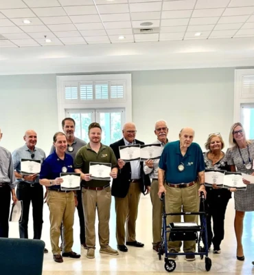 Perfect attendance Mt Pleasant Rotary 10-01-2025.