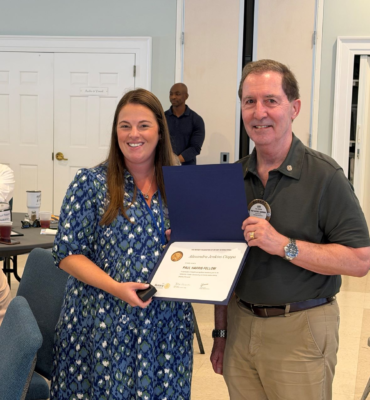 Ally Ciappa receives Paul Harris Award on 07-29-2026.